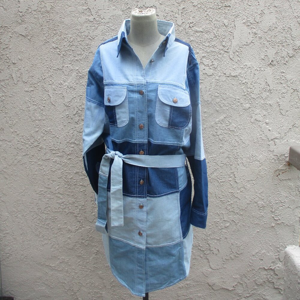 Nwot Ashley Taylor ~ Patchwork Duster / Jacket ~ … - image 1